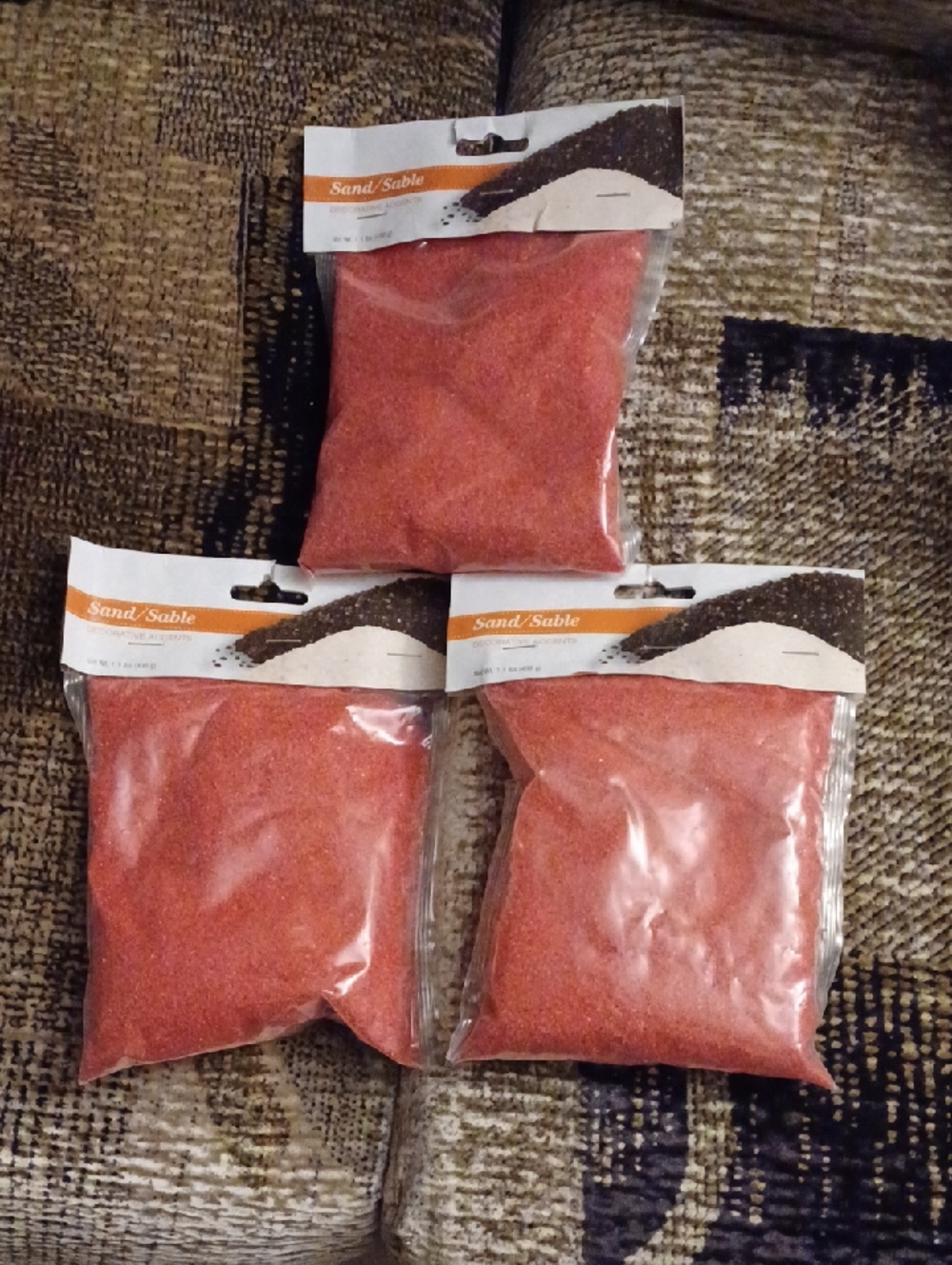 4/$30 New Red Sand - Decorative Accent (3 Sealed Bags)